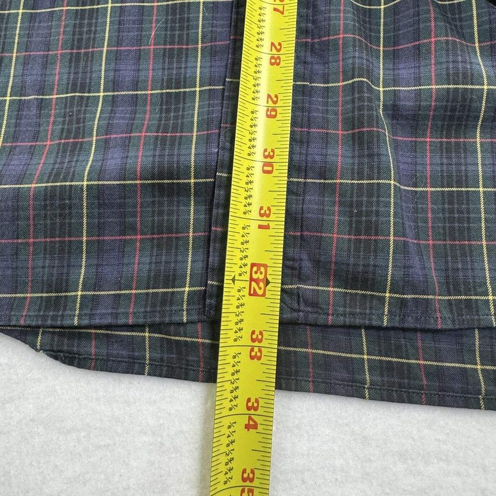 Polo Ralph Lauren Blake Button Down Shirt Mens XL Navy Blue Plaid Preppy Classic - Picture 5 of 6